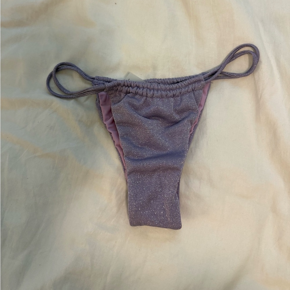 Glittery Purple Bikini Bottoms